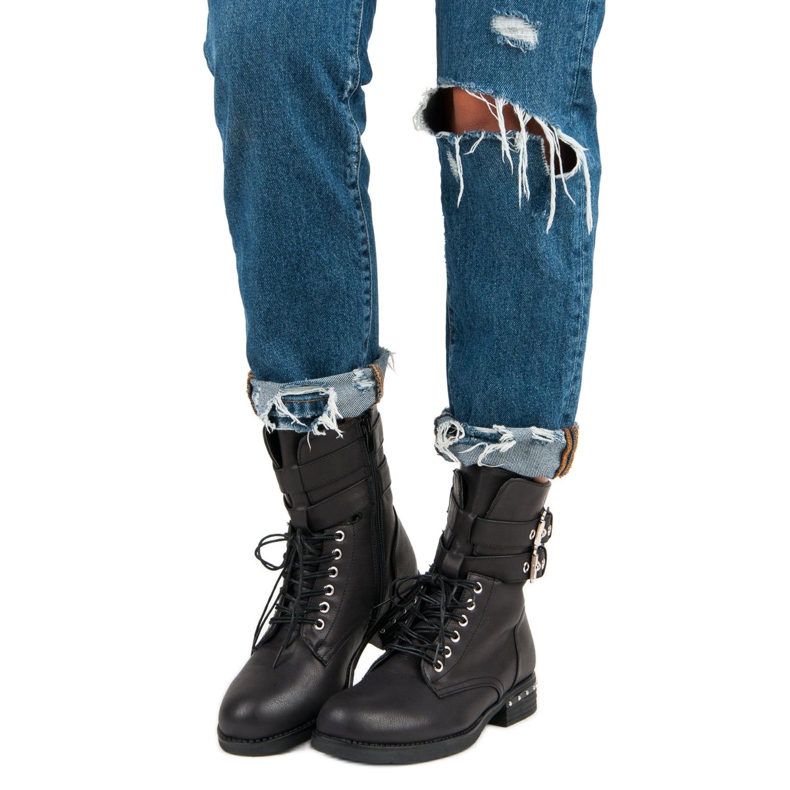 Super Me Botas cómodas negro 1