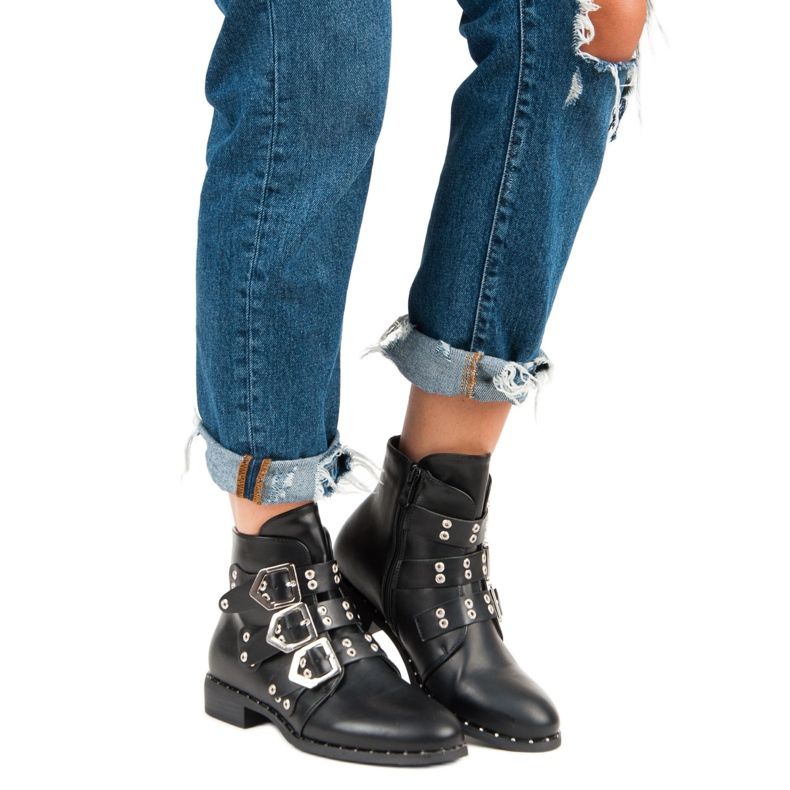 Kayla Botas de rock negro 1 Kayla Botas de rock negro 1