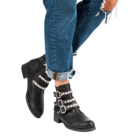 SDS Botas de trabajador con estilo negro 2 SDS Botas de trabajador con estilo negro 2