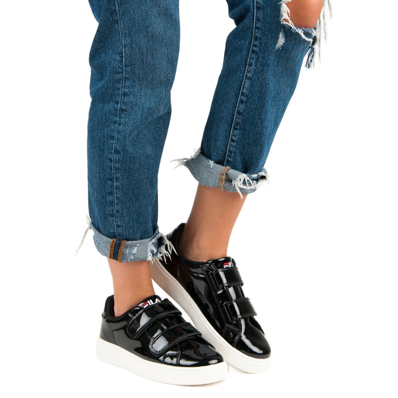 Fila Upstage Velcro Low Wmn negro 1