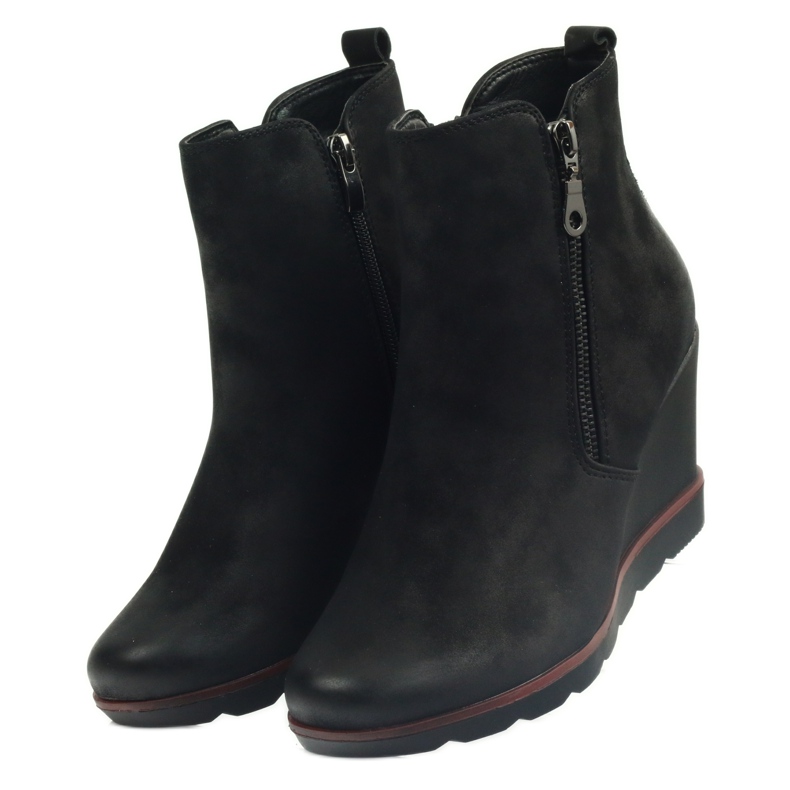 Filippo Botas negras en koturno 452 negro 3