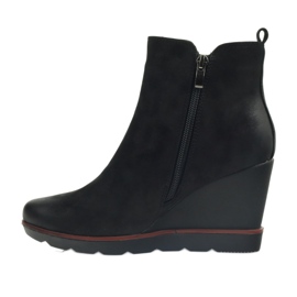 Filippo Botas negras en koturno 452 negro 2