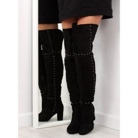 Botas negras de tacón 539-1 Black negro 3