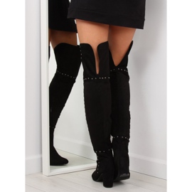 Botas negras de tacón 539-1 Black negro 4