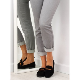 Black Mocasines negros de mujer HW308 Black 4