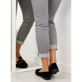 Black Mocasines negros de mujer HW308 Black 3