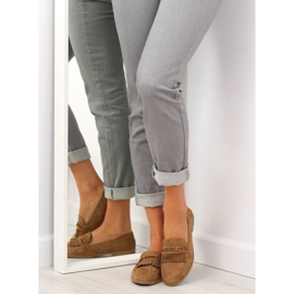 Mocasines marrones para mujer HW308 Camel marrón 4
