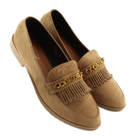 Mocasines marrones para mujer HW308 Camel marrón 1 Mocasines marrones para mujer HW308 Camel marrón 1