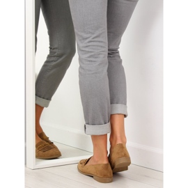Mocasines marrones para mujer HW308 Camel marrón 3