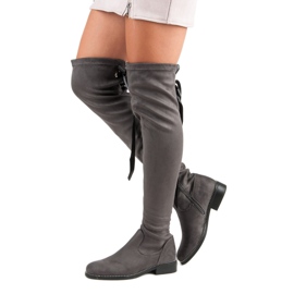 Seastar Botas de gamuza elegantes gris 1