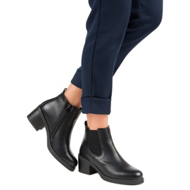 Anesia Paris Botas clásicas de botines Jodhpur negro 2
