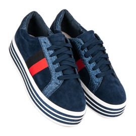 Zapatillas en la plataforma VICES azul 5