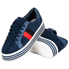 Zapatillas en la plataforma VICES azul 4