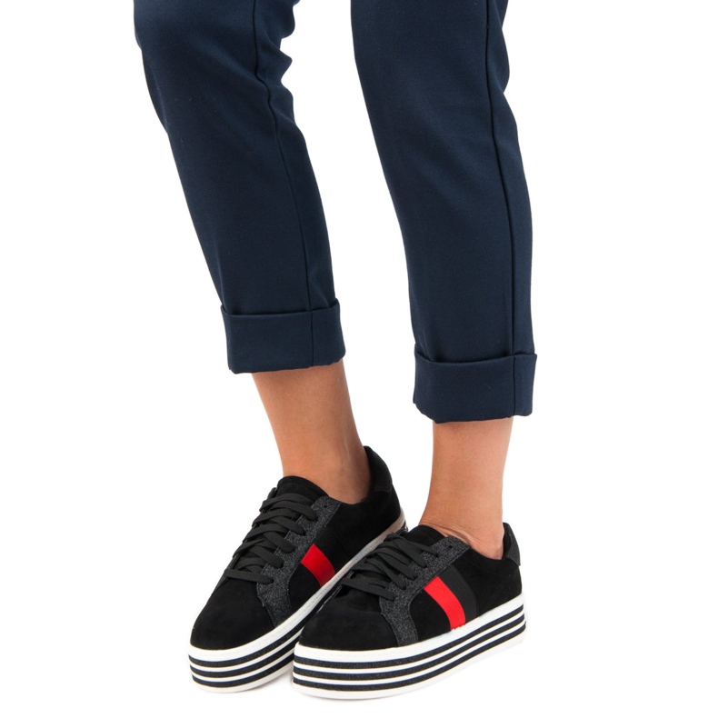 Zapatillas en la plataforma VICES negro 1