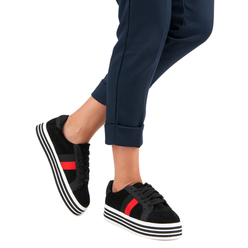 Zapatillas en la plataforma VICES negro 2