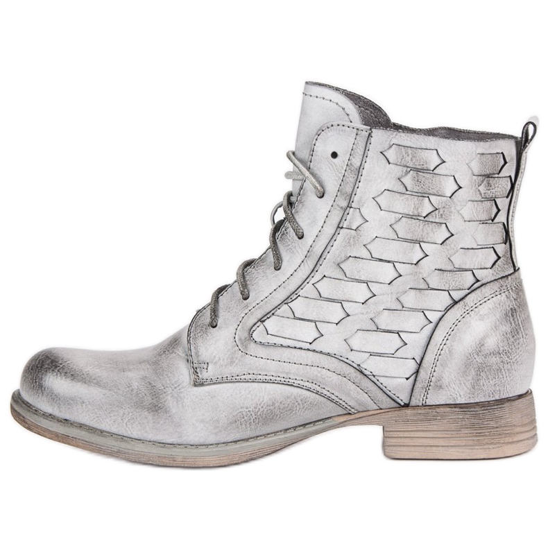 Forever Folie Botines casuales atados gris 1 Forever Folie Botines casuales atados gris 1