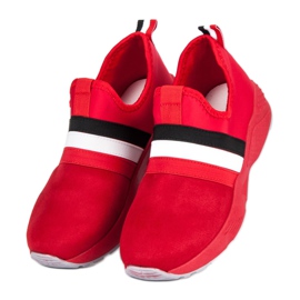 Zapatillas slip-on rojas rojo 3