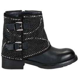 SDS Botas de mujer de moda negro 1 SDS Botas de mujer de moda negro 1