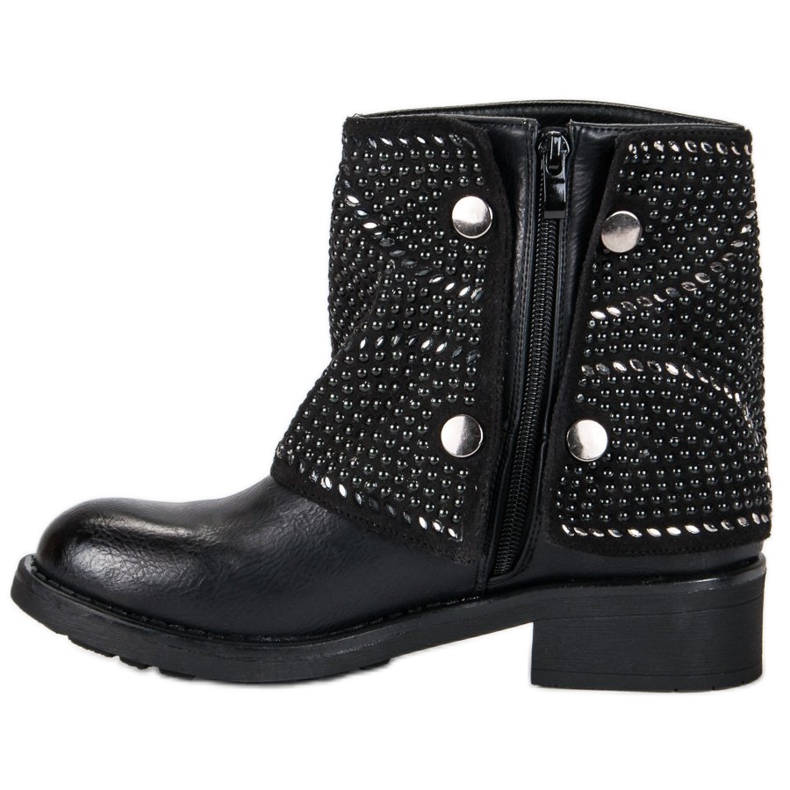 SDS Botas de mujer de moda negro 2 SDS Botas de mujer de moda negro 2