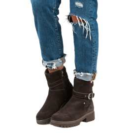 Botas de piel cálidas marrón 1 Botas de piel cálidas marrón 1