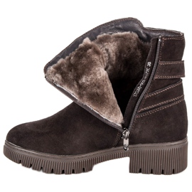 Botas de piel cálidas marrón 3