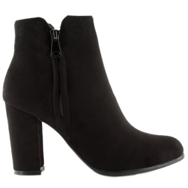 Botas negras de tacón KL-335 black negro 1