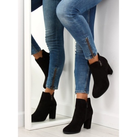 Botas negras de tacón KL-335 black negro 7