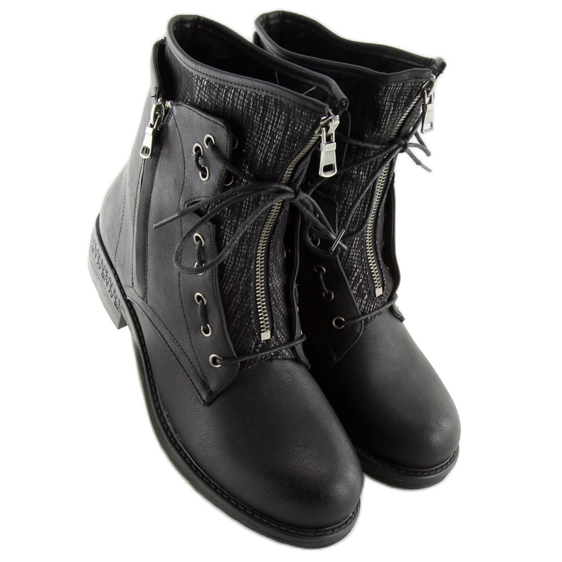 Botas militares negras de mujer CLS-31 Black negro 1 Botas militares negras de mujer CLS-31 Black negro 1
