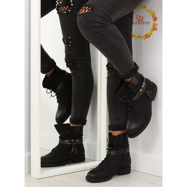 Negro Botas negras de mujer BH52-KB negro 1