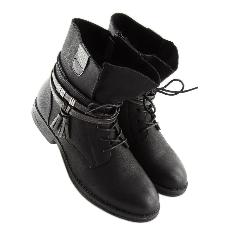 Negro Botas negras de mujer BH52-KB negro 2