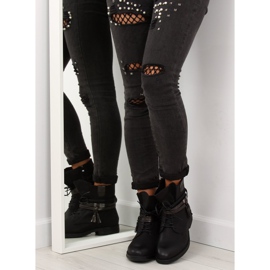 Negro Botas negras de mujer BH52-KB negro 9
