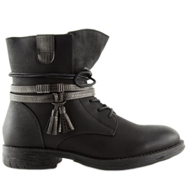 Negro Botas negras de mujer BH52-KB negro 4