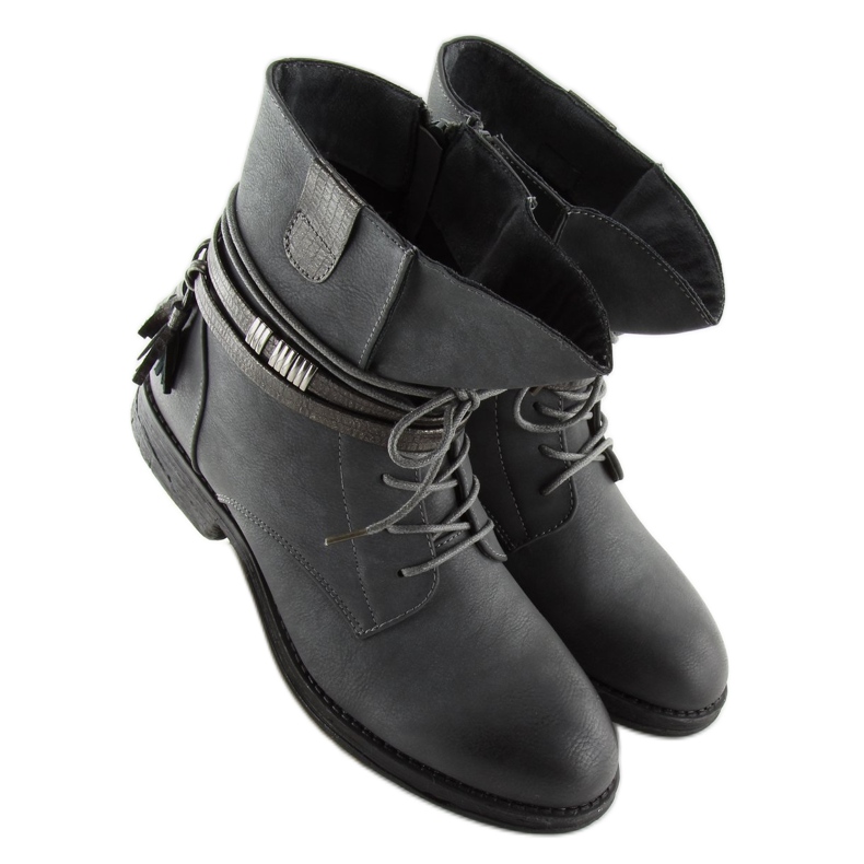 Gris Botas grises de mujer BH52-KB gris 2 Gris Botas grises de mujer BH52-KB gris 2