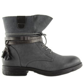 Gris Botas grises de mujer BH52-KB gris 4