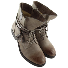 Botas de mujer beige y marrón BH52-KB khaki 2 Botas de mujer beige y marrón BH52-KB khaki 2