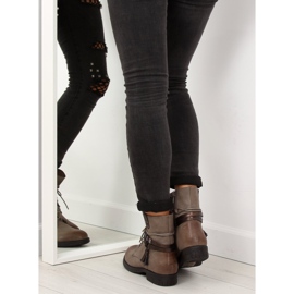 Botas de mujer beige y marrón BH52-KB khaki 7