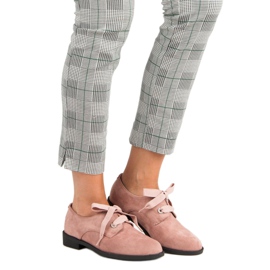 Zapatos amarrados empolvados VICES rosado 4