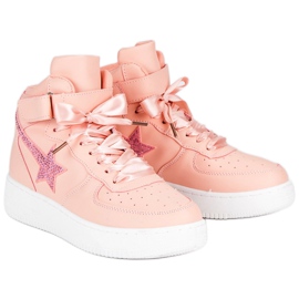 Botines de moda rosado 2
