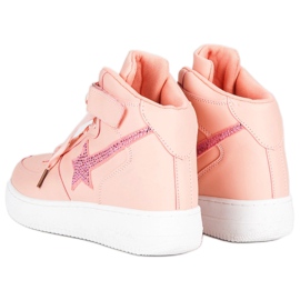 Botines de moda rosado 3