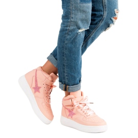Botines de moda rosado 5