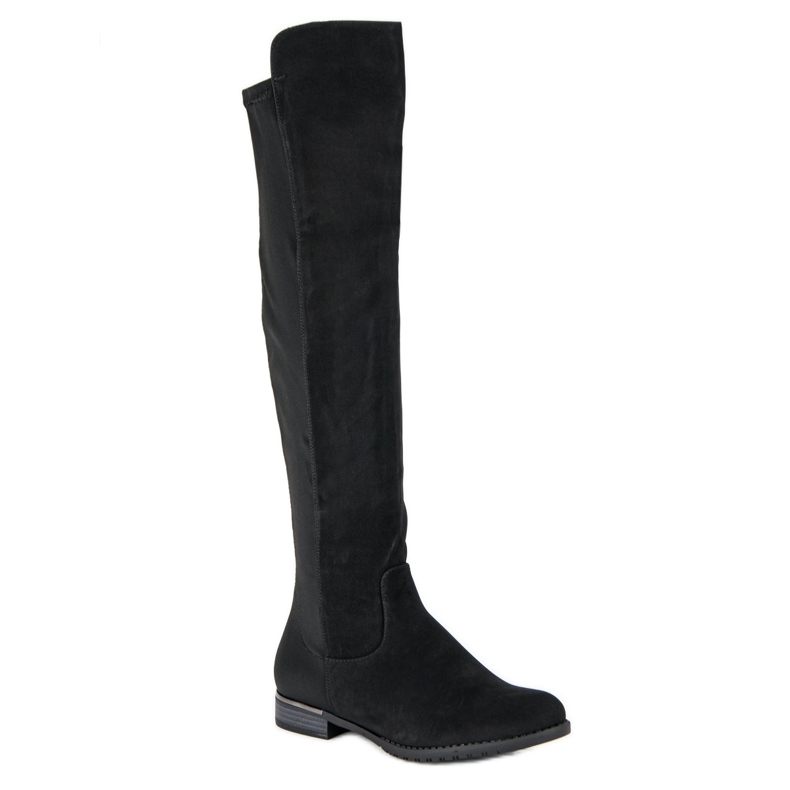 Super Me Botas de gamuza casual negro 1