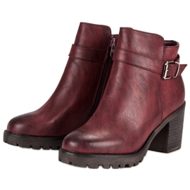 Kayla Botas burdeos todos los días rojo 2