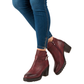 Kayla Botas burdeos todos los días rojo 5