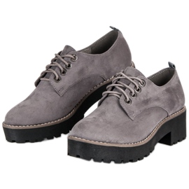 Zapatos de ante gris 2