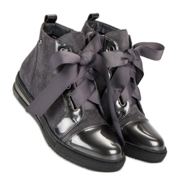 Filippo Zapatillas con estilo por encima del tobillo. gris 3