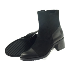 Marco botas de invierno tacones altos 933 negro 4