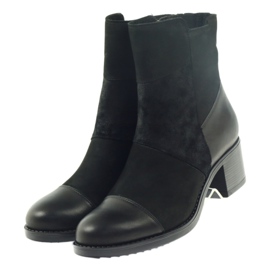 Marco botas de invierno tacones altos 933 negro 3