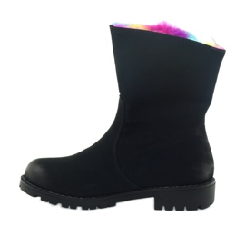 Sergio Leone Botas con piel de colores con cremallera negro multicolor 2