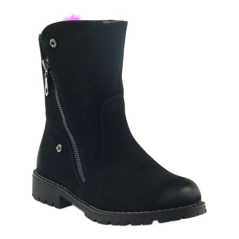 Sergio Leone Botas con piel de colores con cremallera negro multicolor 1 Sergio Leone Botas con piel de colores con cremallera negro multicolor 1