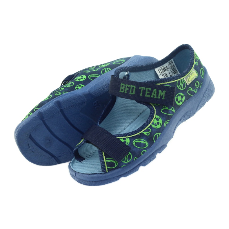 Befado calzado infantil sandalias zapatillas 969x124 verde azul marino 4